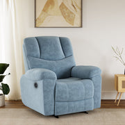 Fabric Powered Recliner (Finish Color - Blue, DIY(Do-It-Yourself))