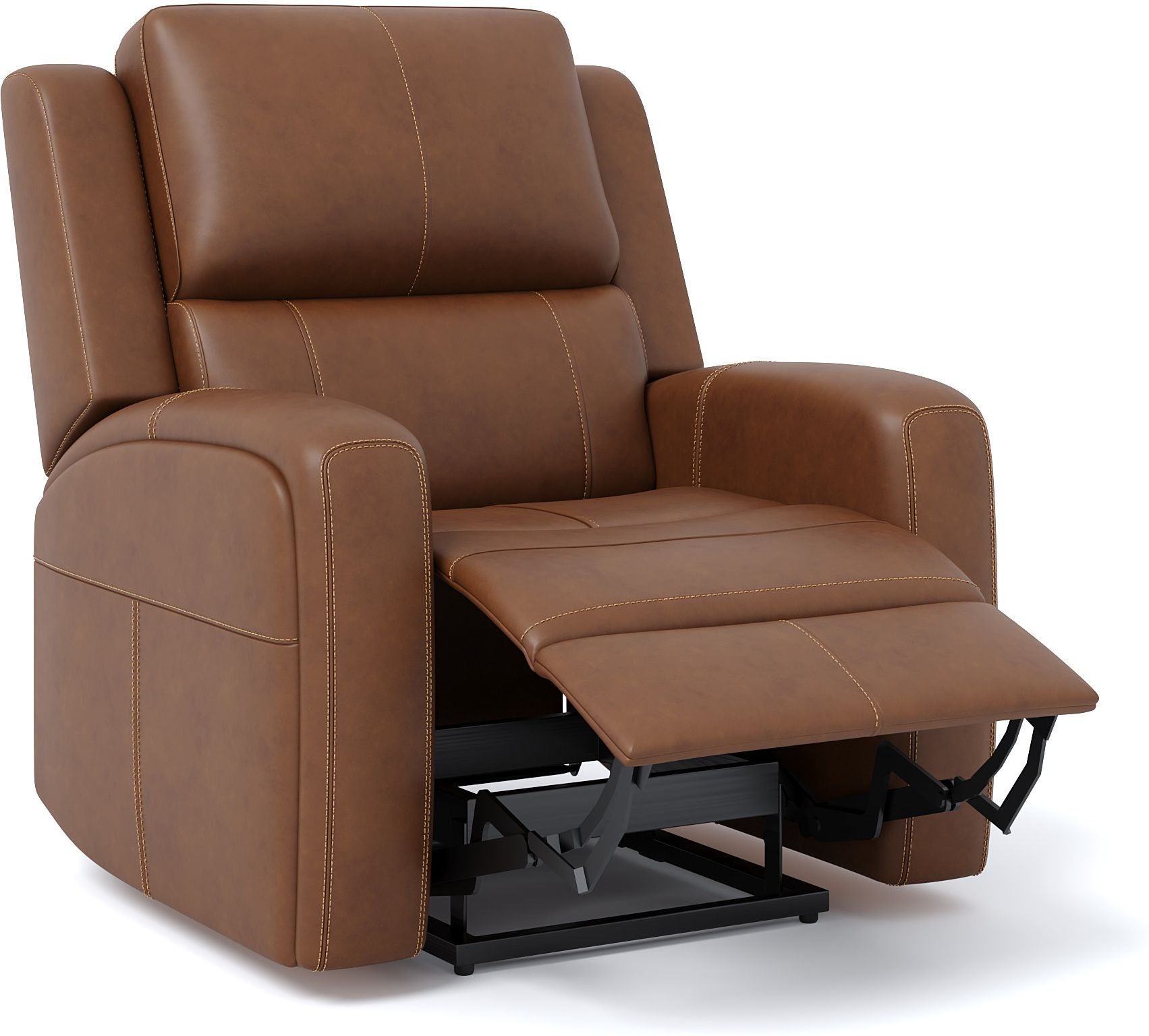 Leatherette Powered Recliner (Finish Color - Brown, DIY(Do-It-Yourself))