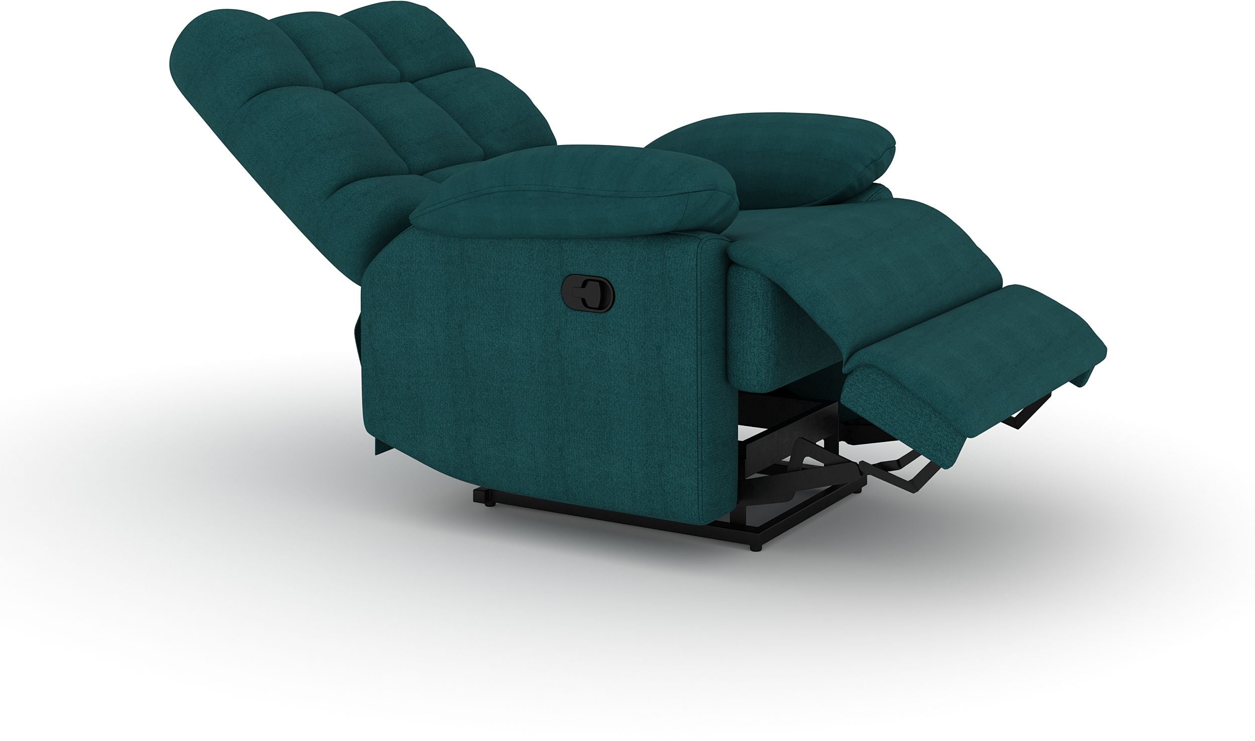 Fabric Manual Recliner (Finish Color - Green, DIY(Do-It-Yourself))