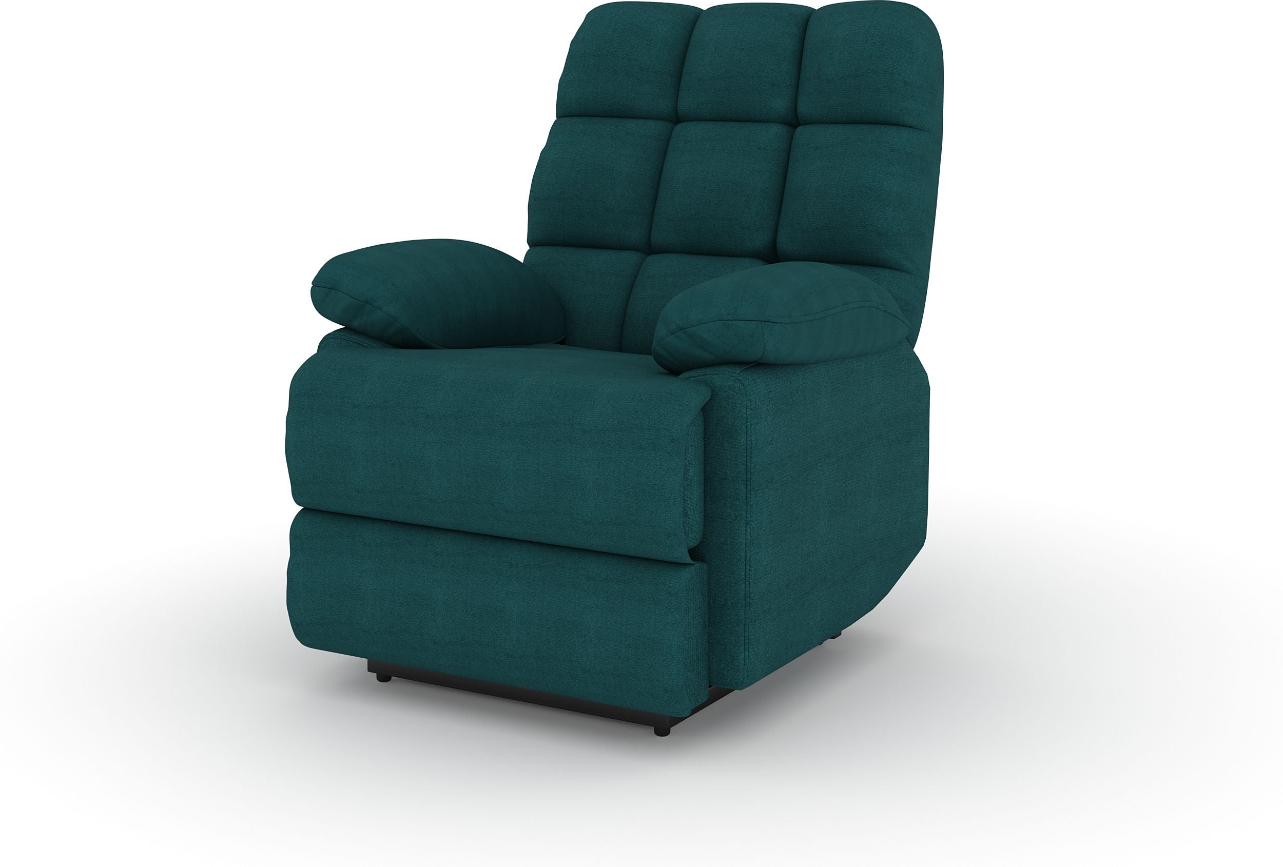 Fabric Manual Recliner (Finish Color - Green, DIY(Do-It-Yourself))
