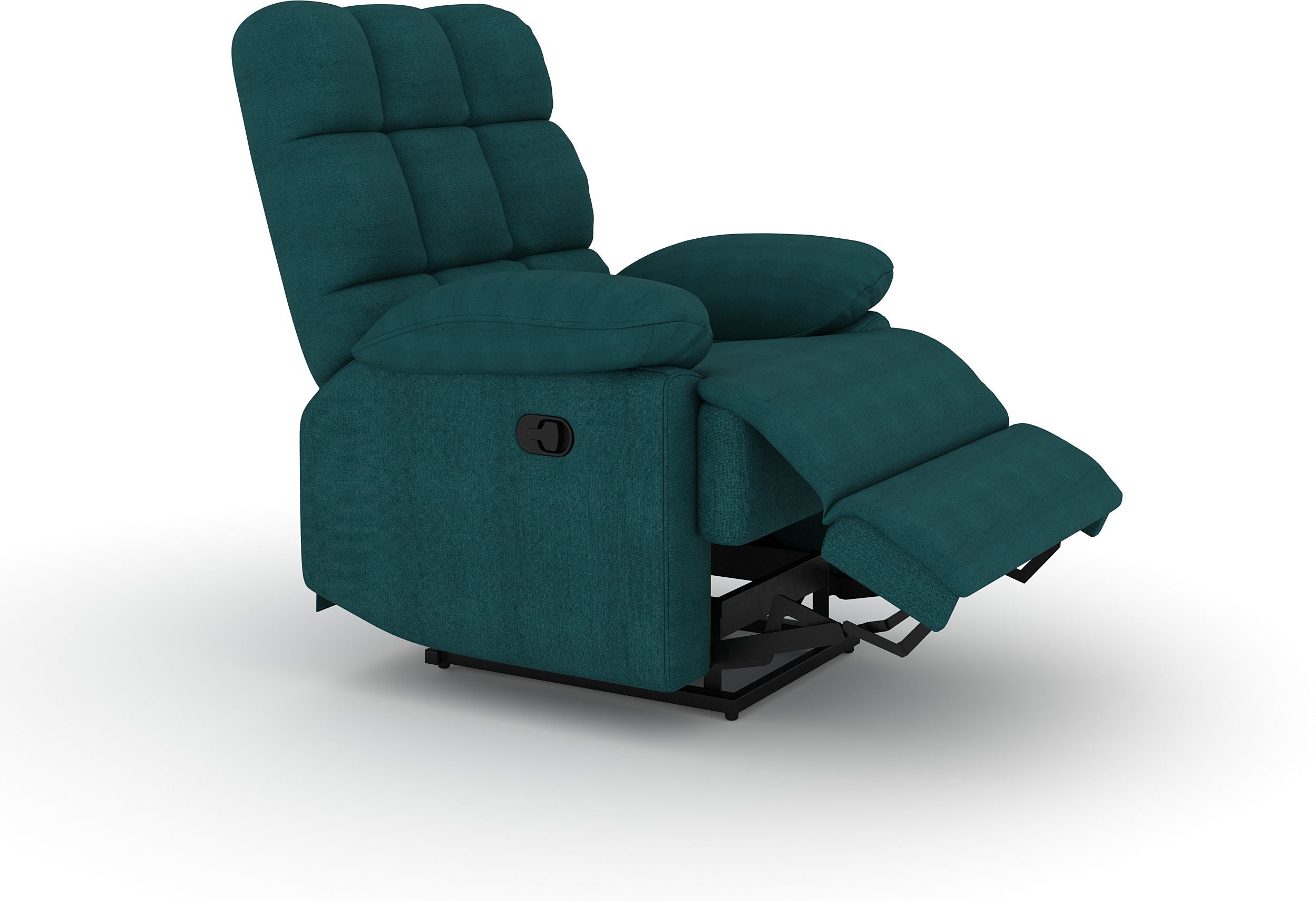 Fabric Manual Recliner (Finish Color - Green, DIY(Do-It-Yourself))