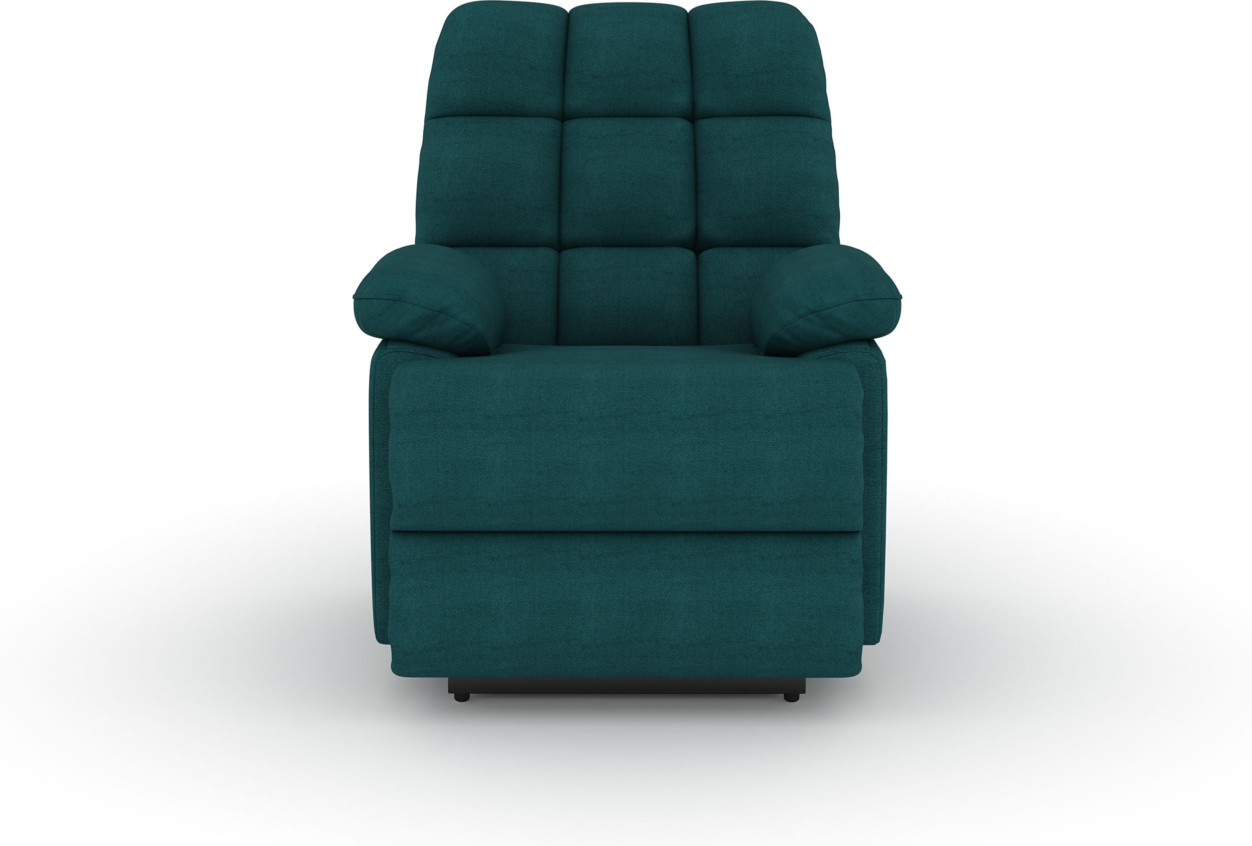 Fabric Manual Recliner (Finish Color - Green, DIY(Do-It-Yourself))