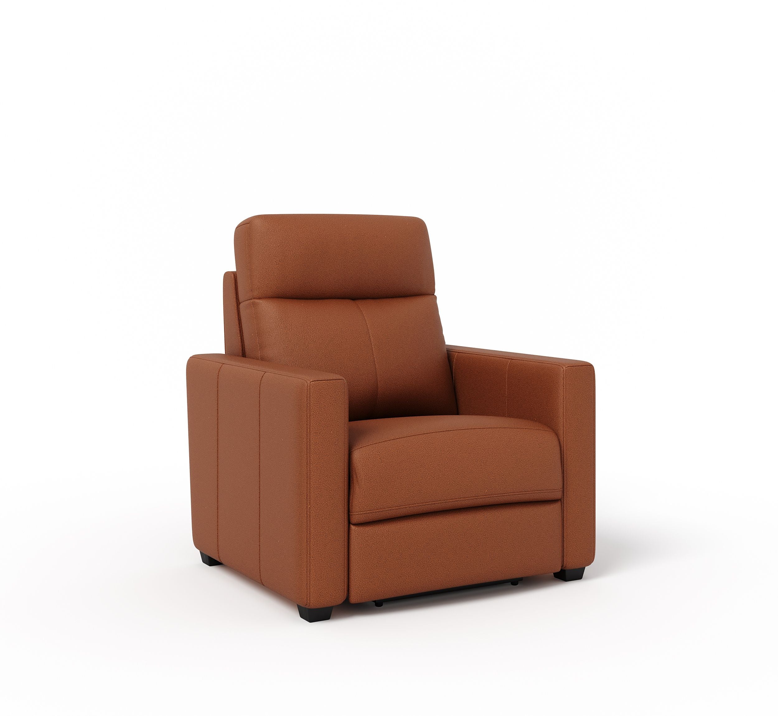 Leatherette Powered Recliner (Finish Color - Tan, DIY(Do-It-Yourself))