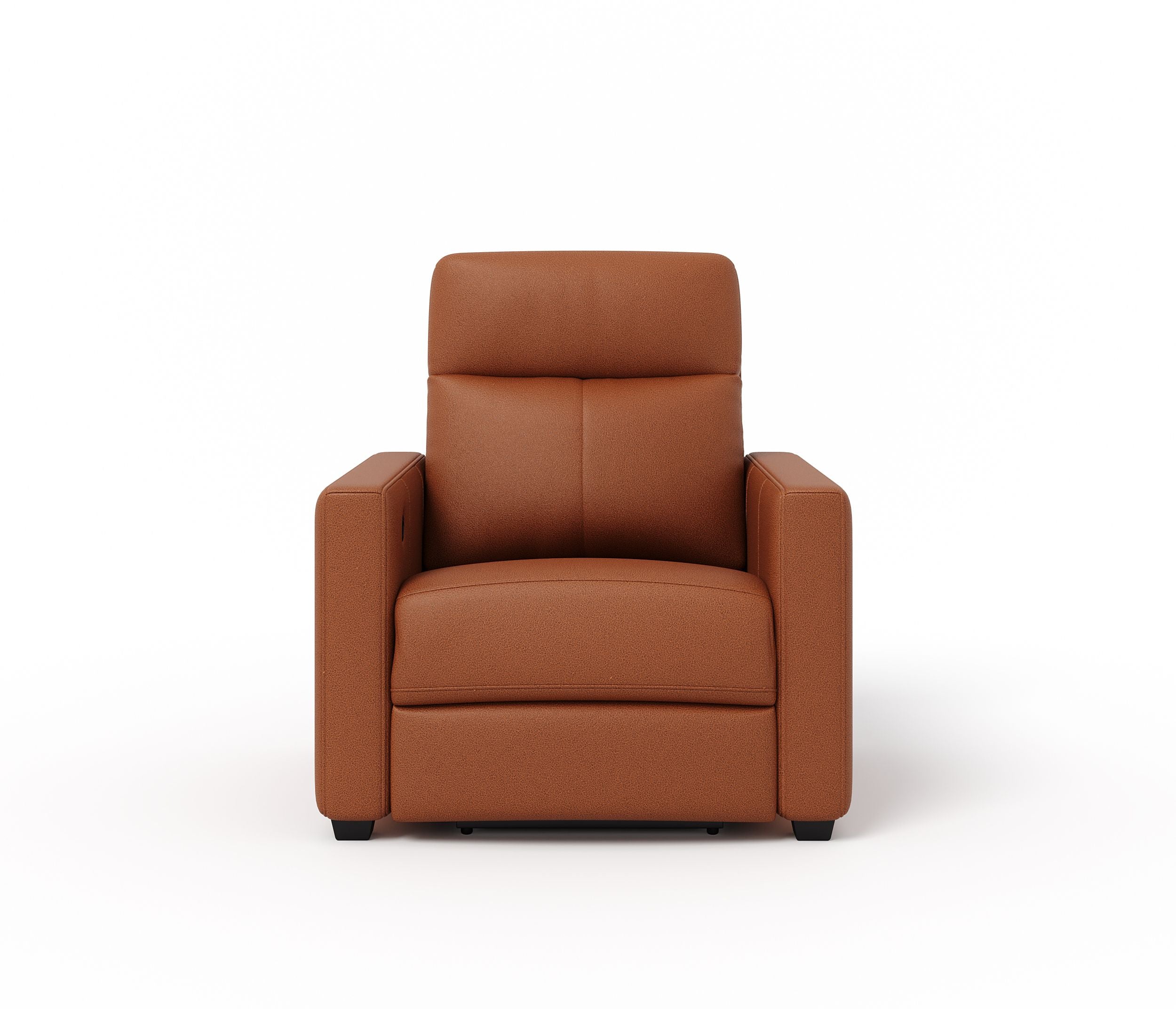Leatherette Powered Recliner (Finish Color - Tan, DIY(Do-It-Yourself))