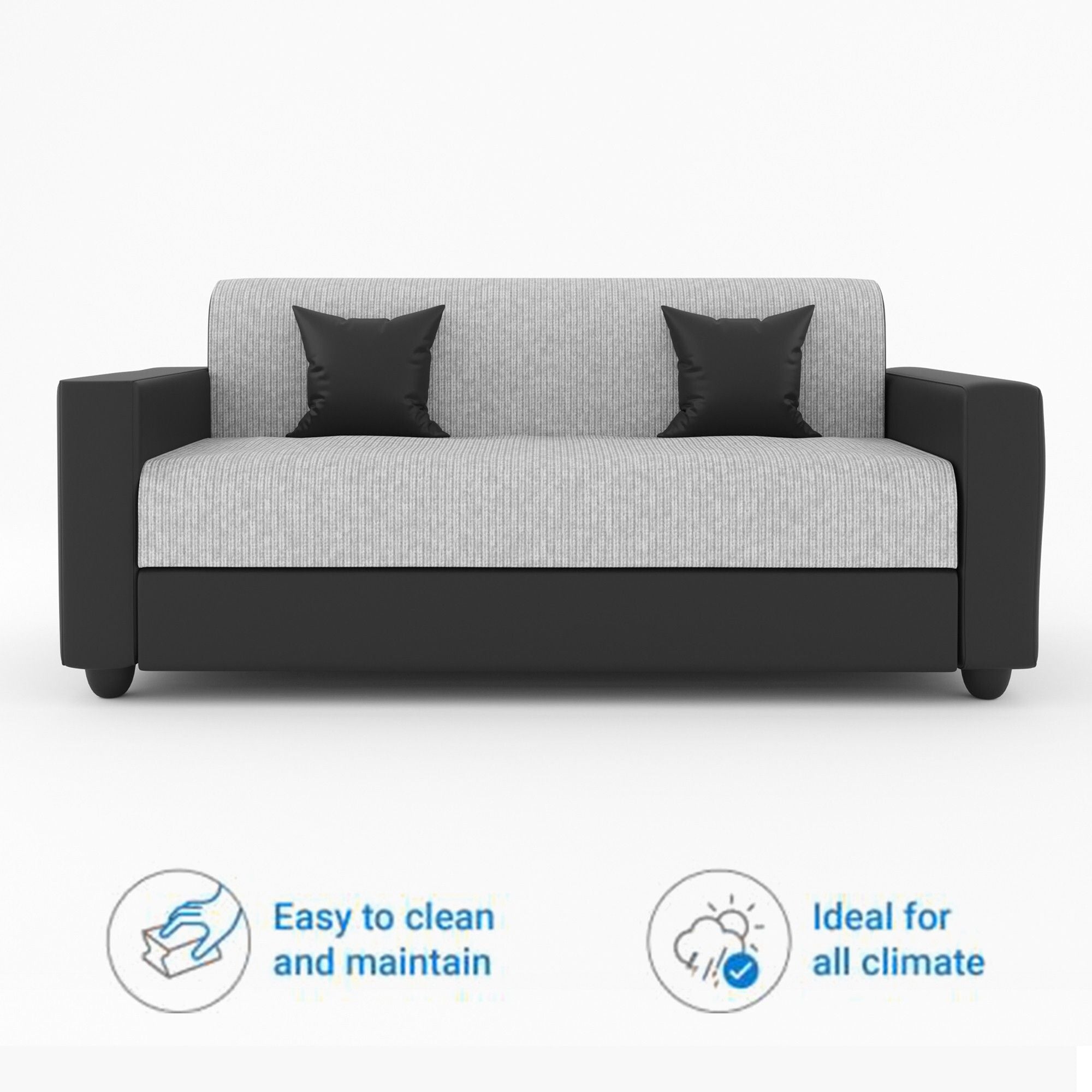 Westido Modern 3 + 1 + 1 Sofa (Cream Brown)