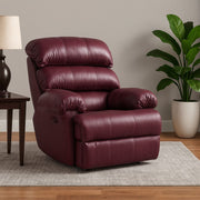 Leatherette Powered Recliner (Finish Color - Maroon, DIY(Do-It-Yourself))