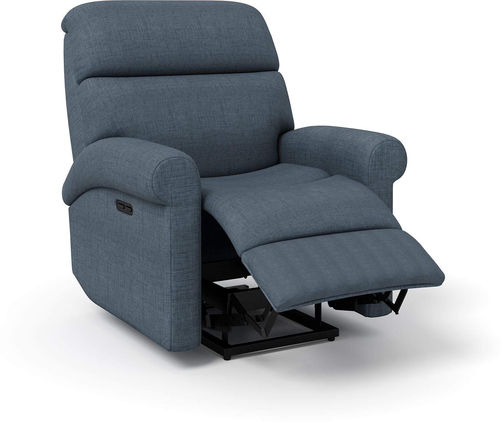 Fabric Powered Recliner (Finish Color - Blue, DIY(Do-It-Yourself))