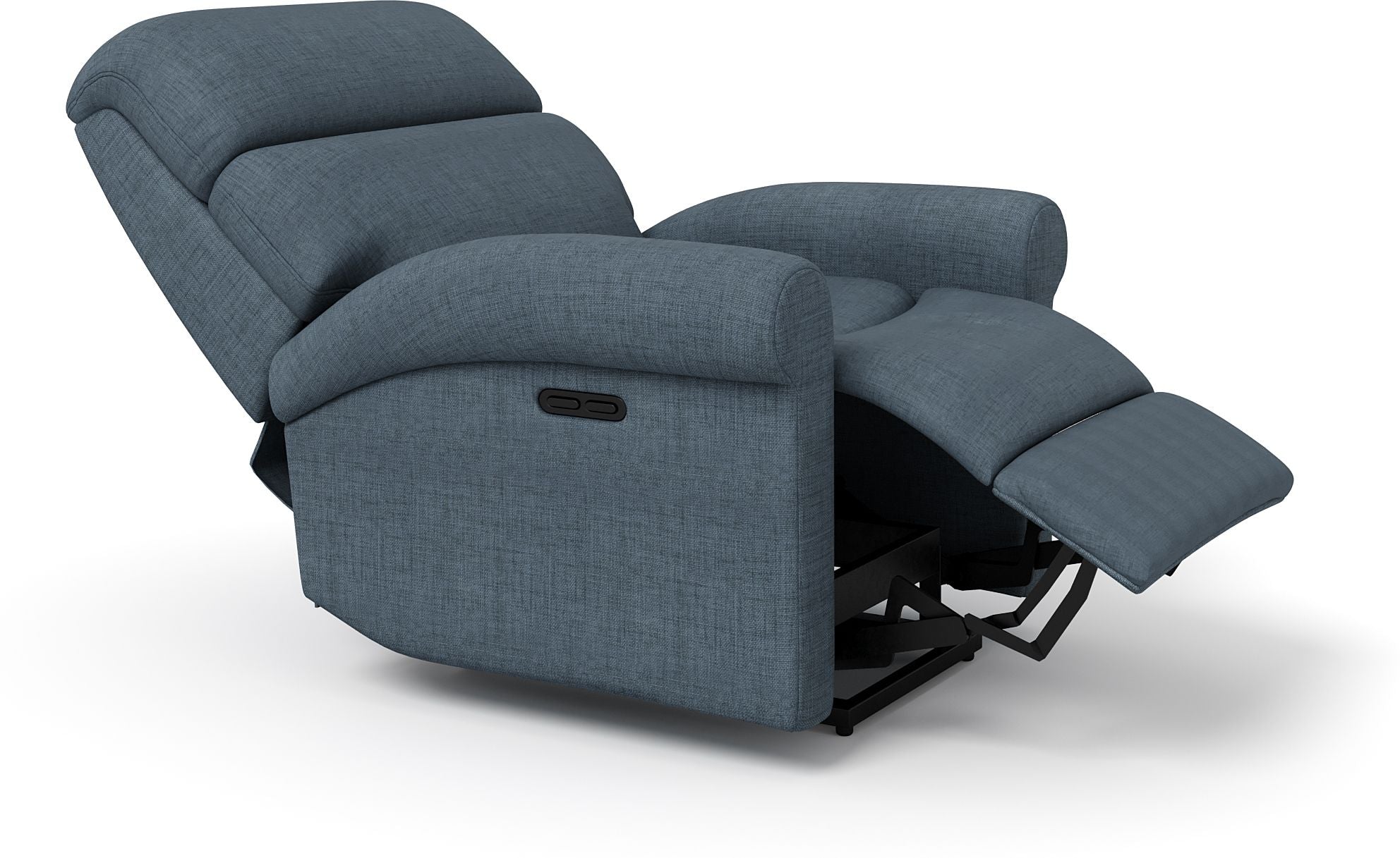 Fabric Powered Recliner (Finish Color - Blue, DIY(Do-It-Yourself))