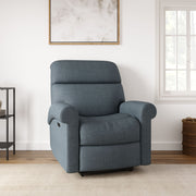 Fabric Powered Recliner (Finish Color - Blue, DIY(Do-It-Yourself))
