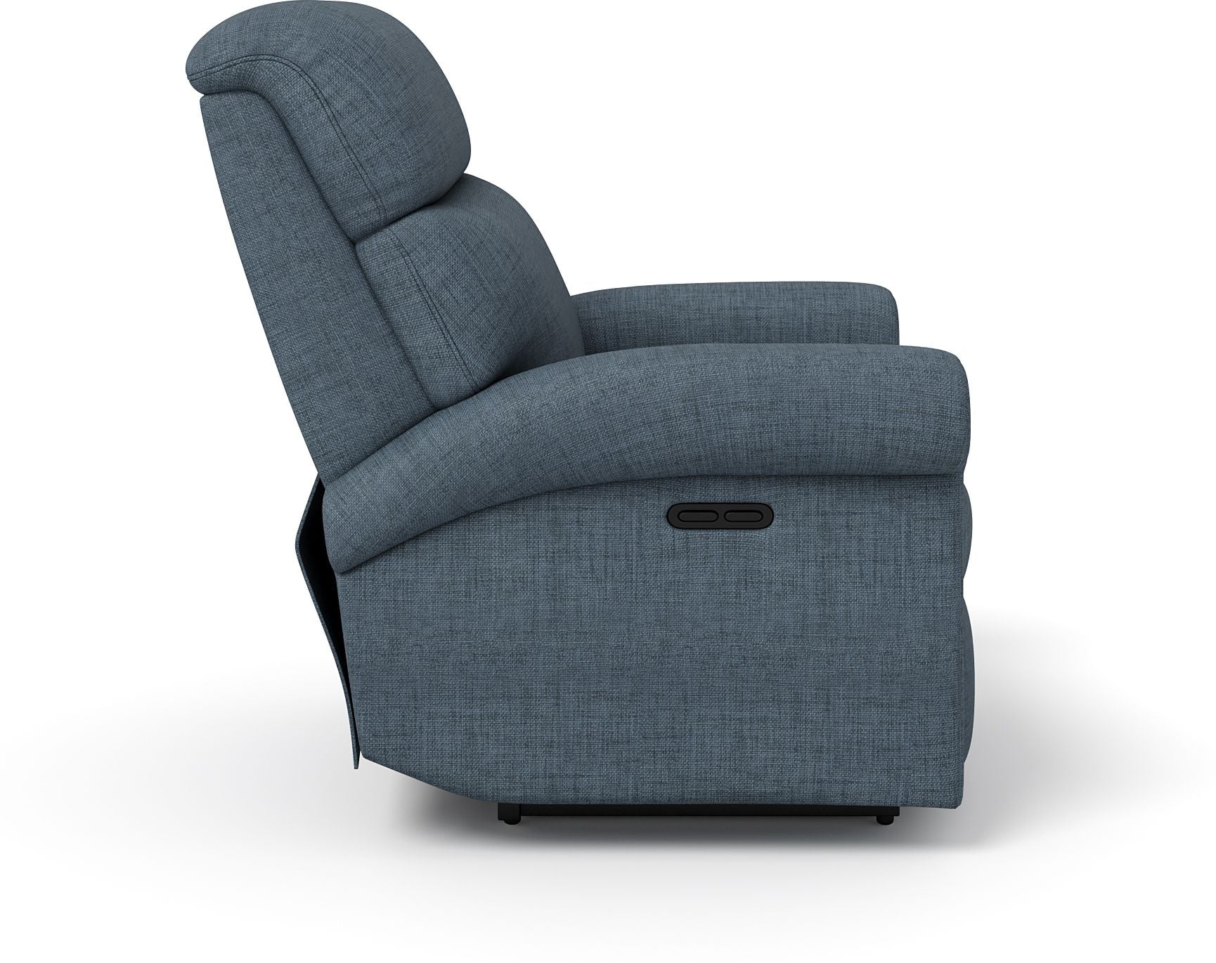 Fabric Powered Recliner (Finish Color - Blue, DIY(Do-It-Yourself))
