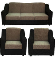 Cream Brown Upholstered 3 + 1 + 1 Sofa by Westido