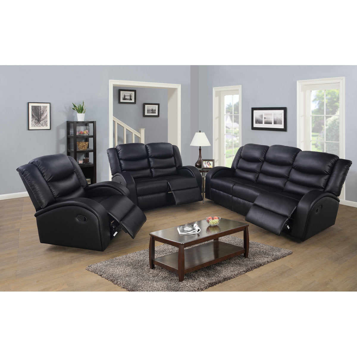 Aanyla 3 - Piece Faux Leather Living Room Set
