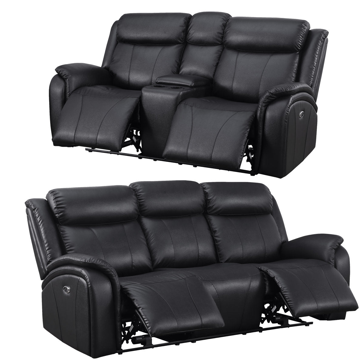 Adlai-Joziya 2 - Piece Faux Leather Living Room Set