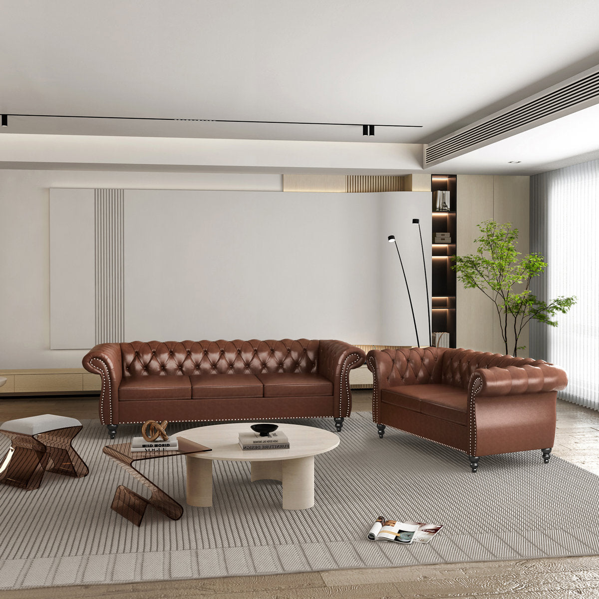 Alxis 2 - Piece Faux Leather Living Room Set