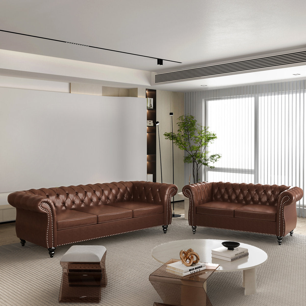 Alxis 2 - Piece Faux Leather Living Room Set