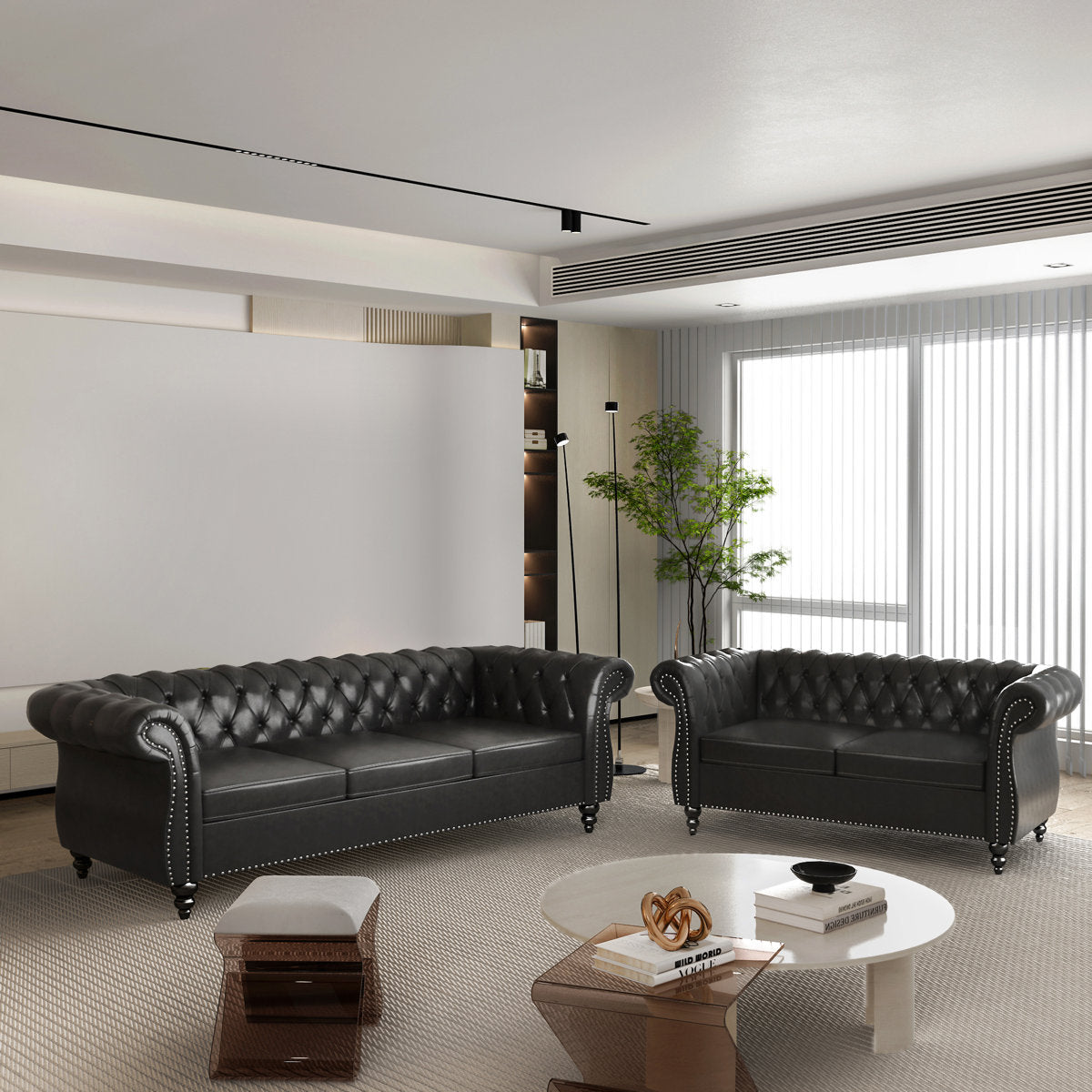 Alxis 2 - Piece Faux Leather Living Room Set