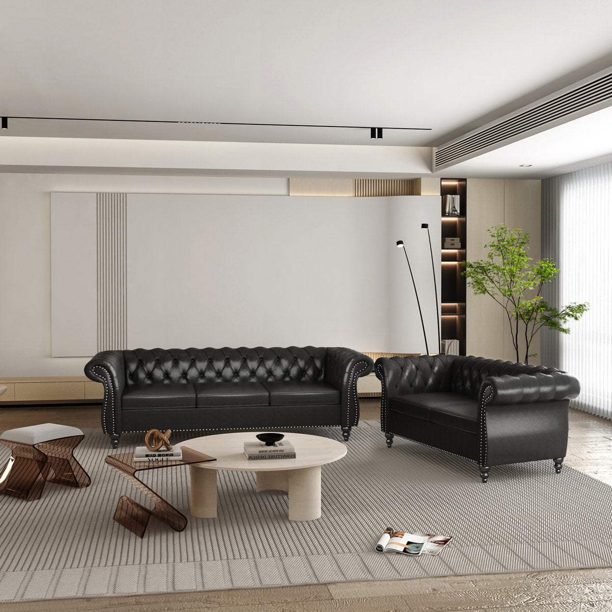 Alxis 2 - Piece Faux Leather Living Room Set