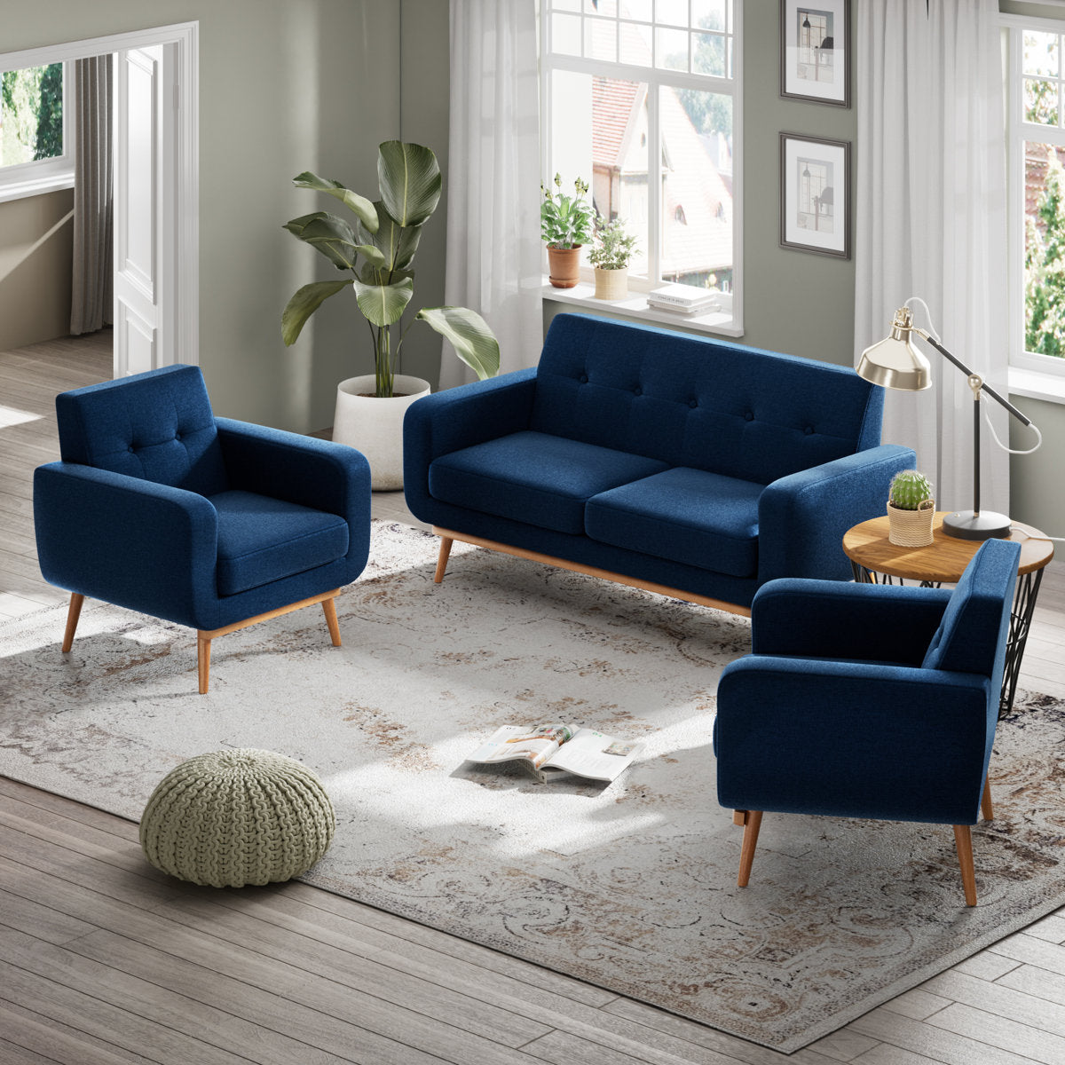 Analeah 3 - Piece Living Room Set