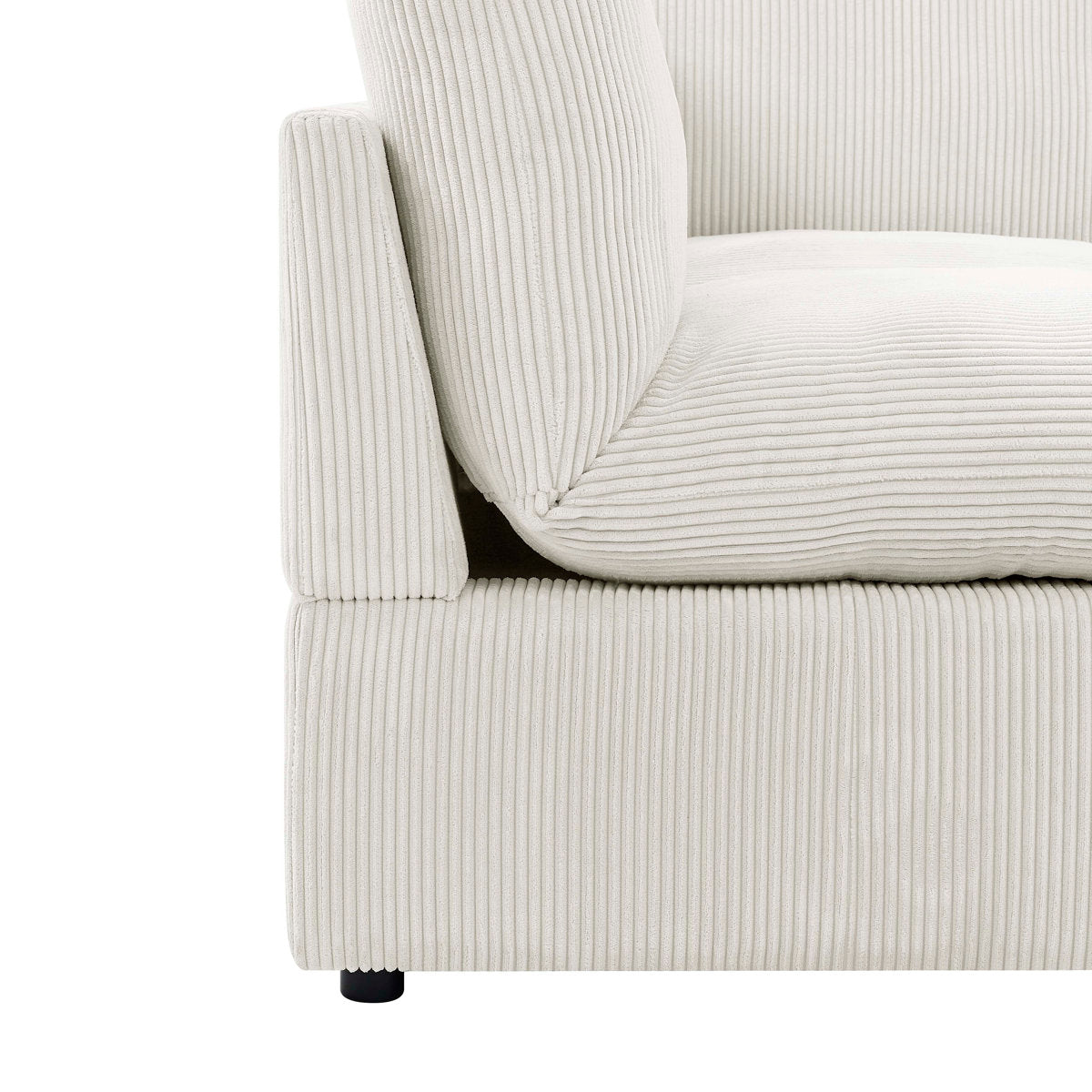 Annai 129" Wide Reversible Modular Corner Sectional with Ottoman