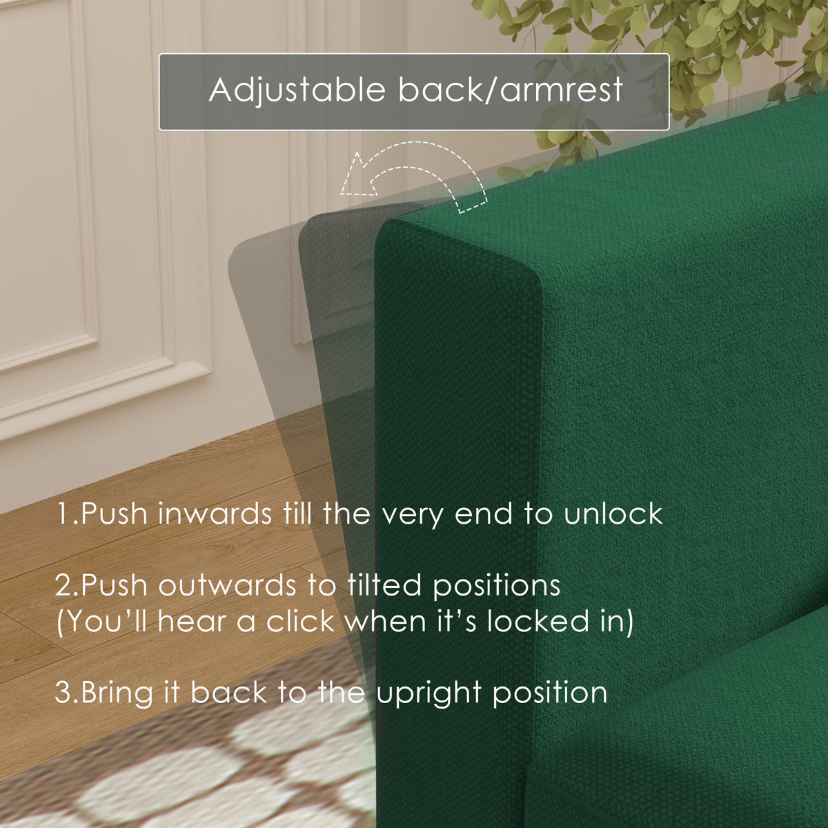 BOX MODULE STO SOFA 116'' 8 Piece Upholstered Modular Sectional Sofa with Storage