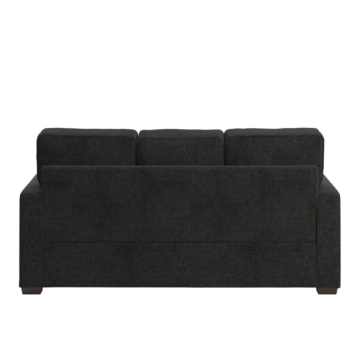 Beaulah Modern Fabric Upholstered Square Arm Sofa Set - Living Room Chair, Loveseat And Sofa