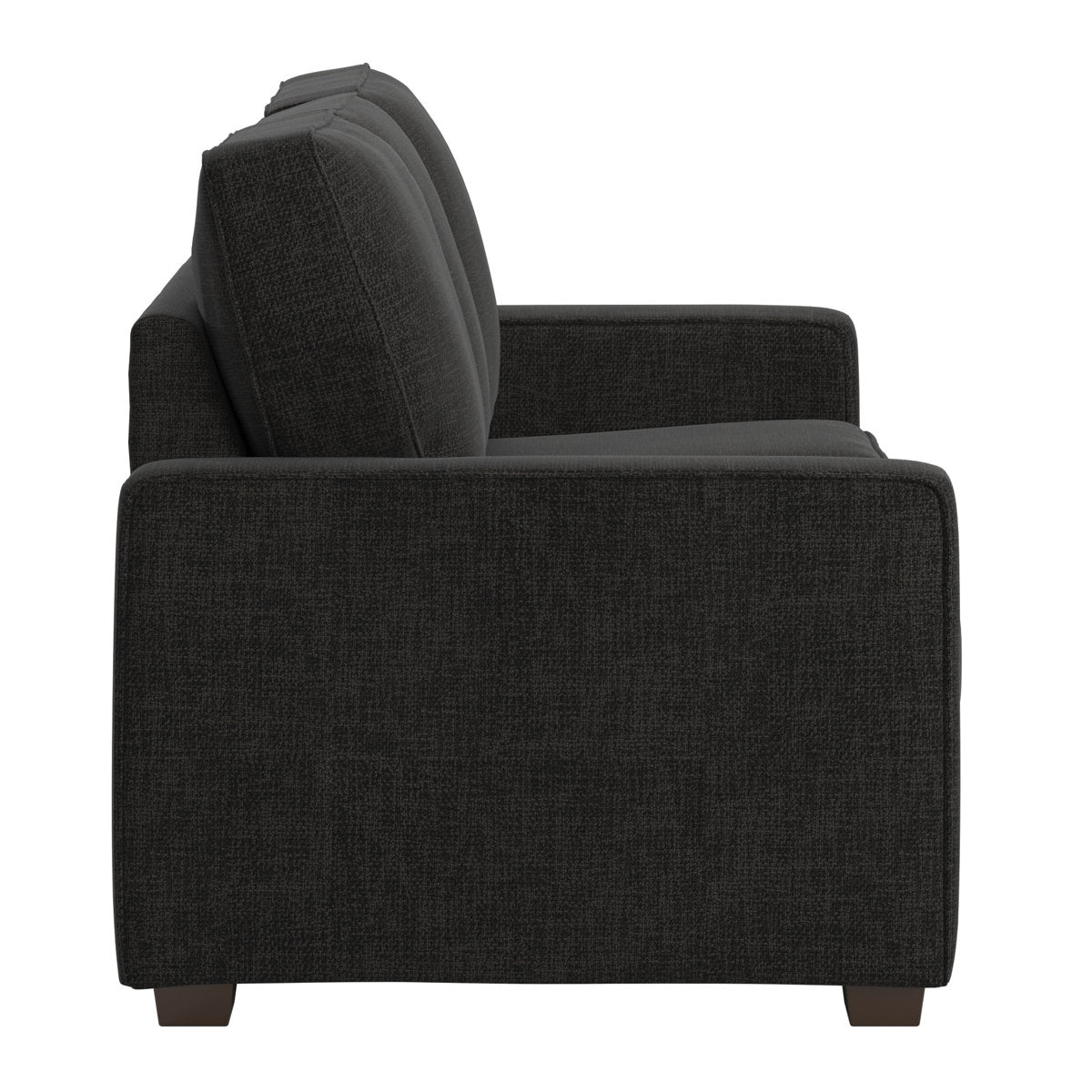 Beaulah Modern Fabric Upholstered Square Arm Sofa Set - Living Room Chair, Loveseat And Sofa