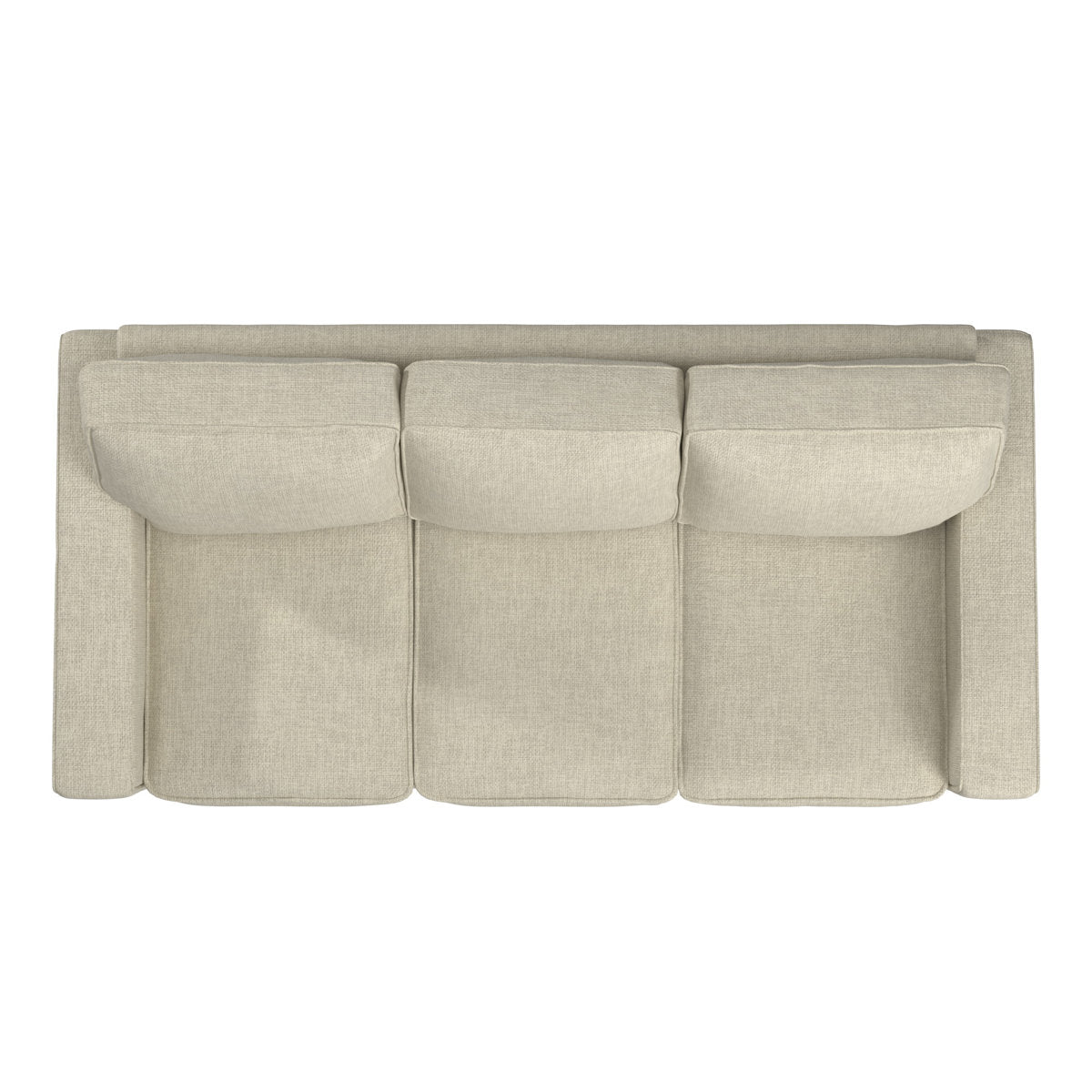 Beaulah Modern Fabric Upholstered Square Arm Sofa Set - Living Room Chair, Loveseat And Sofa