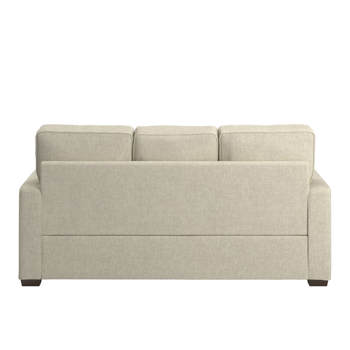 Beaulah Modern Fabric Upholstered Square Arm Sofa Set - Living Room Chair, Loveseat And Sofa