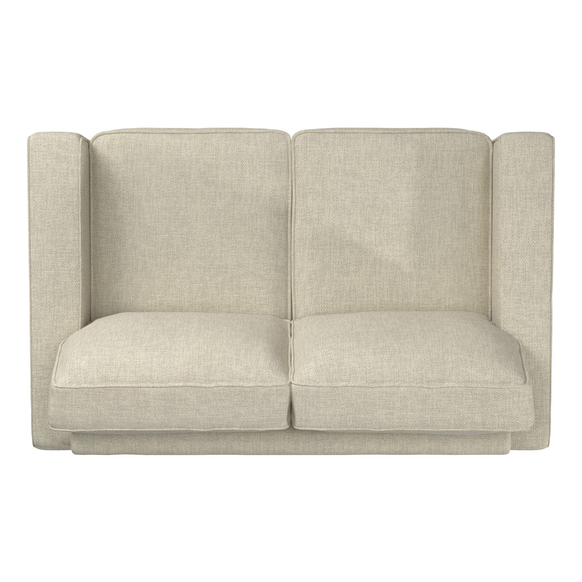 Beaulah Modern Fabric Upholstered Square Arm Sofa Set - Living Room Chair, Loveseat And Sofa