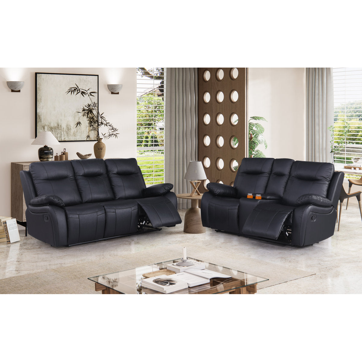 Bharati 2 - Piece Faux Leather Living Room Set