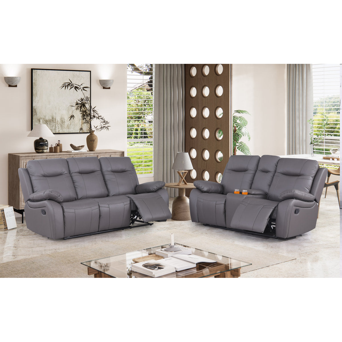 Bharati 2 - Piece Faux Leather Living Room Set