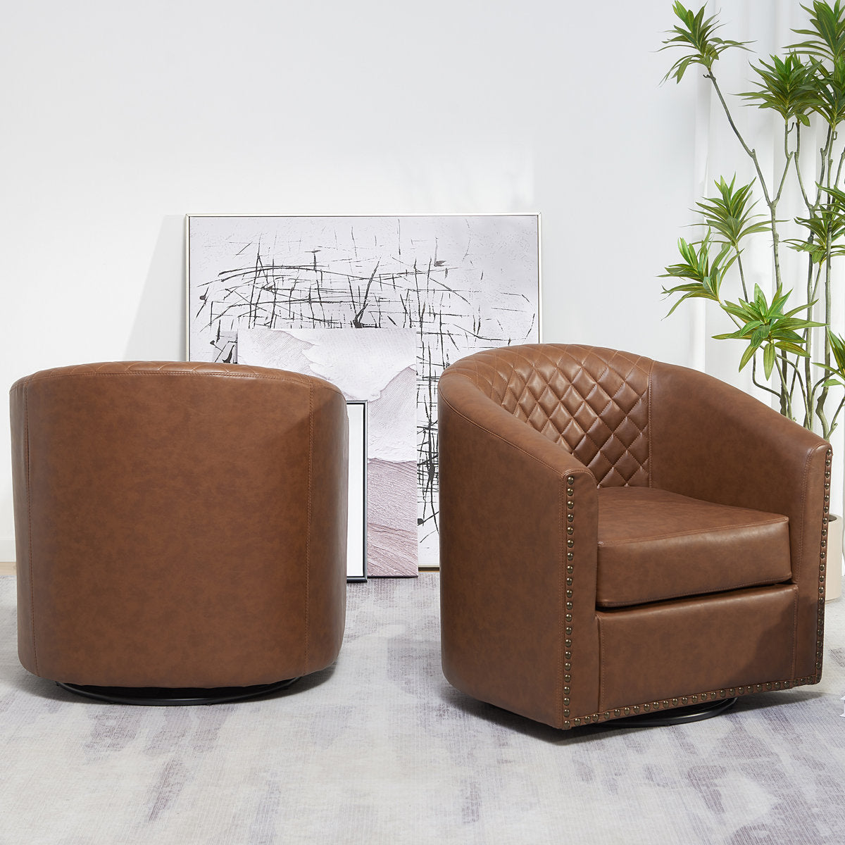 Boney 3- Piece Faux Leather Living Room Set