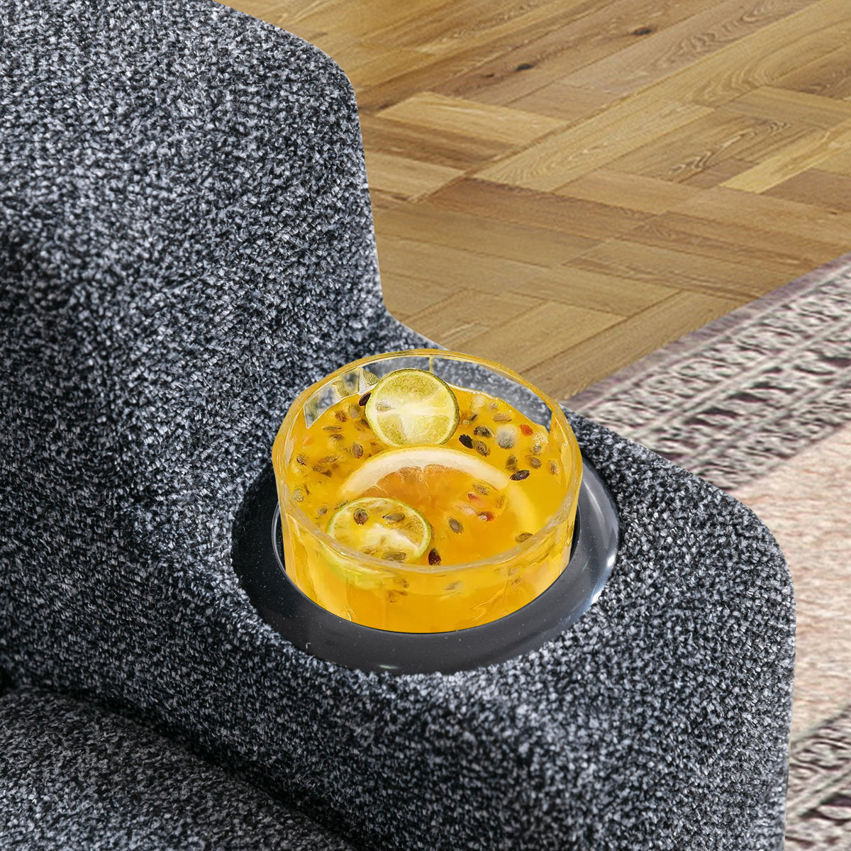 Brost 3-Piece Manual Reclining Living Room Set With Cupholders