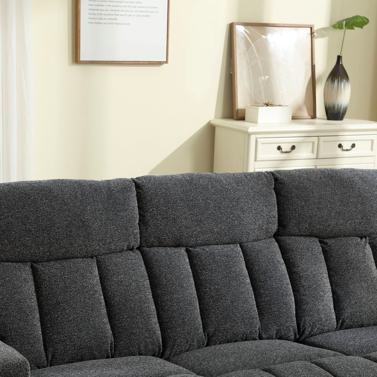 Brost 3-Piece Manual Reclining Living Room Set With Cupholders