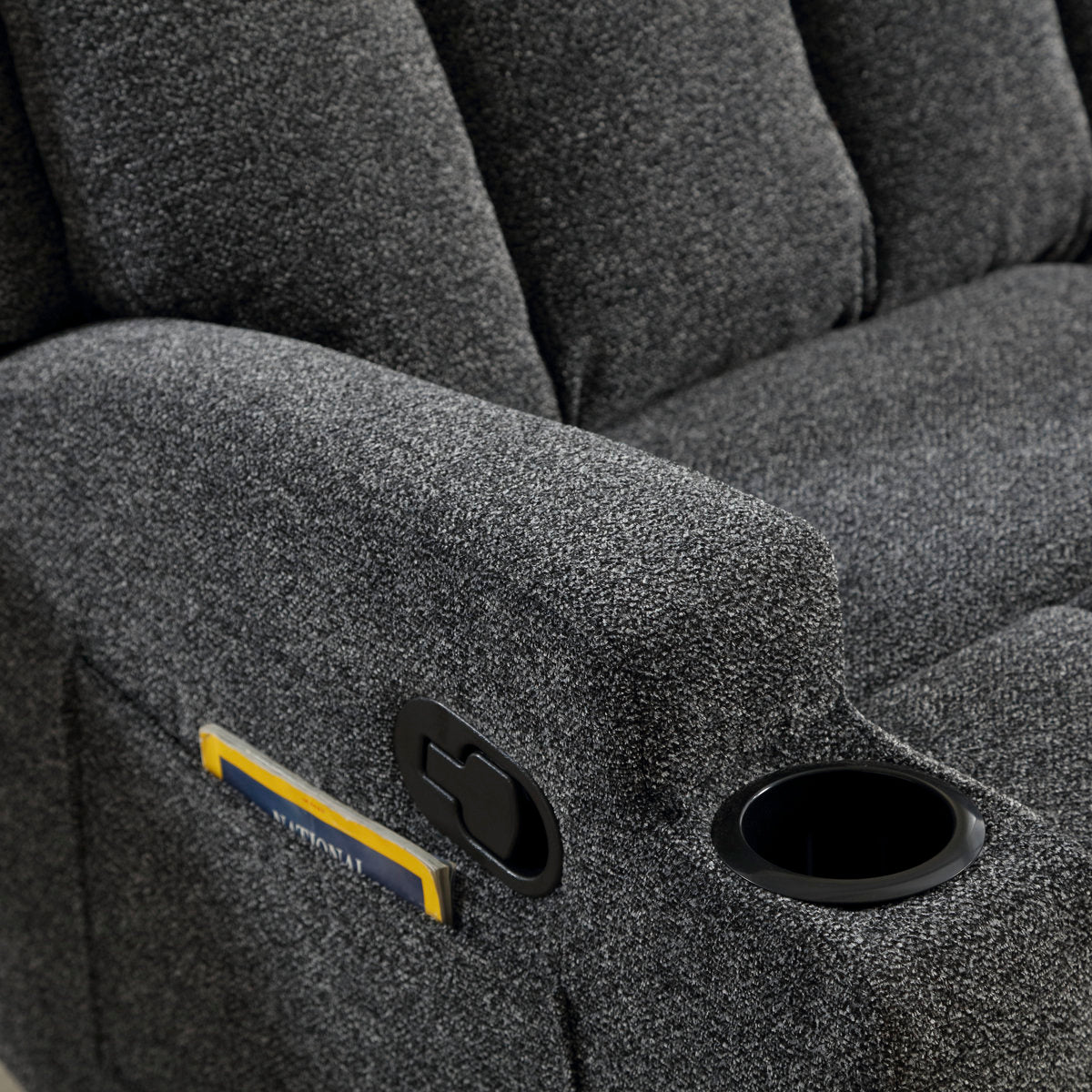 Brost 3-Piece Manual Reclining Living Room Set With Cupholders