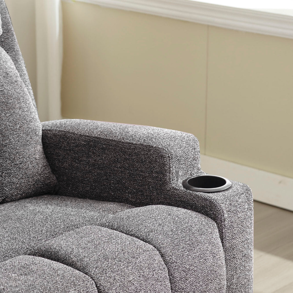 Brost 3-Piece Manual Reclining Living Room Set With Cupholders