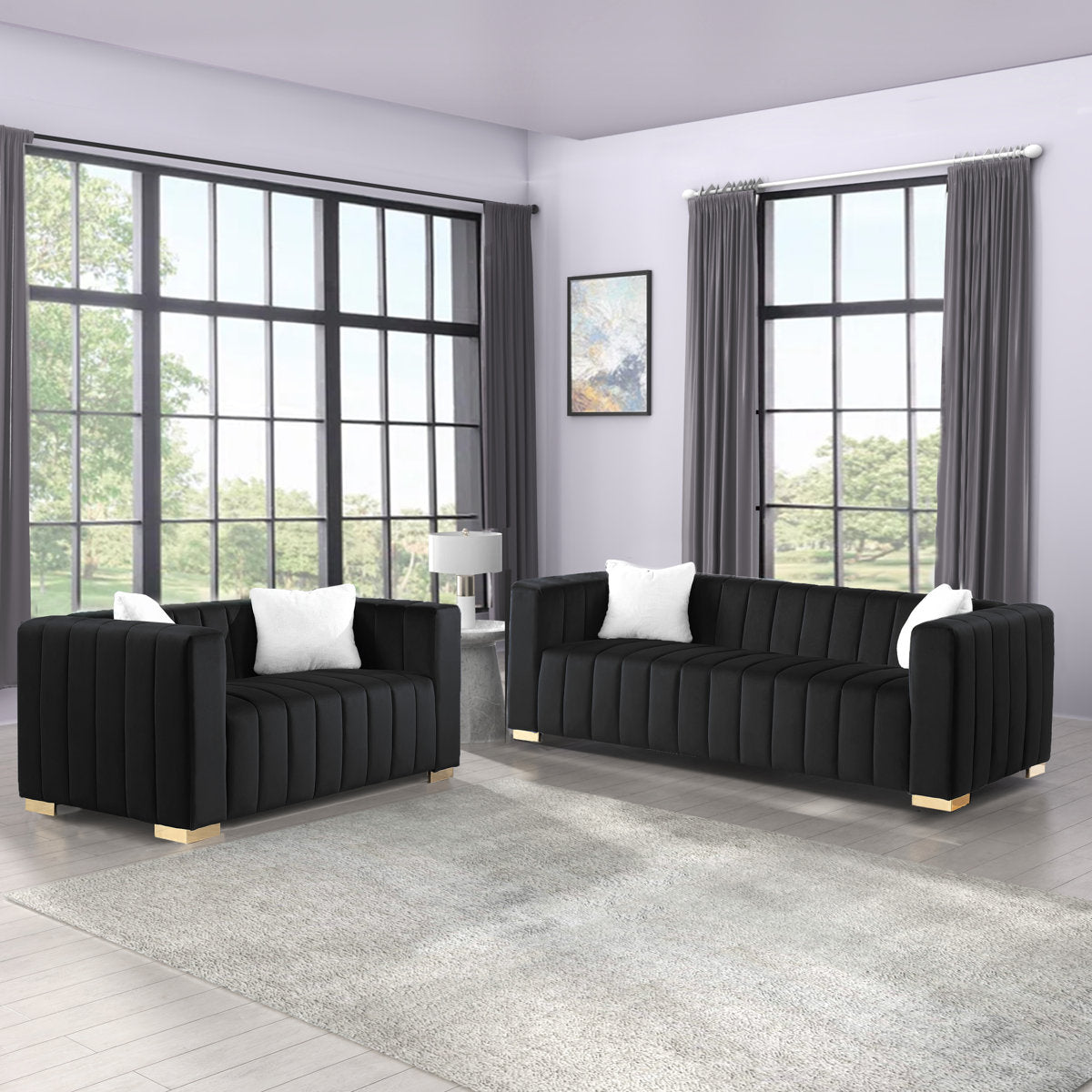 Clifford 2 - Piece Velvet Living Room Set