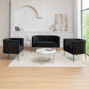 Cristen 3 - Piece Velvet Living Room Set