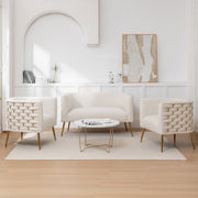 Cristen 3 - Piece Velvet Living Room Set