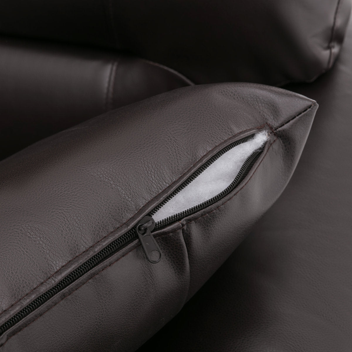 Dewells Faux Leather Living Room Set