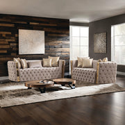 Doruk 2 - Piece Velvet Living Room Set