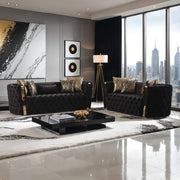 Doruk 2 - Piece Velvet Living Room Set