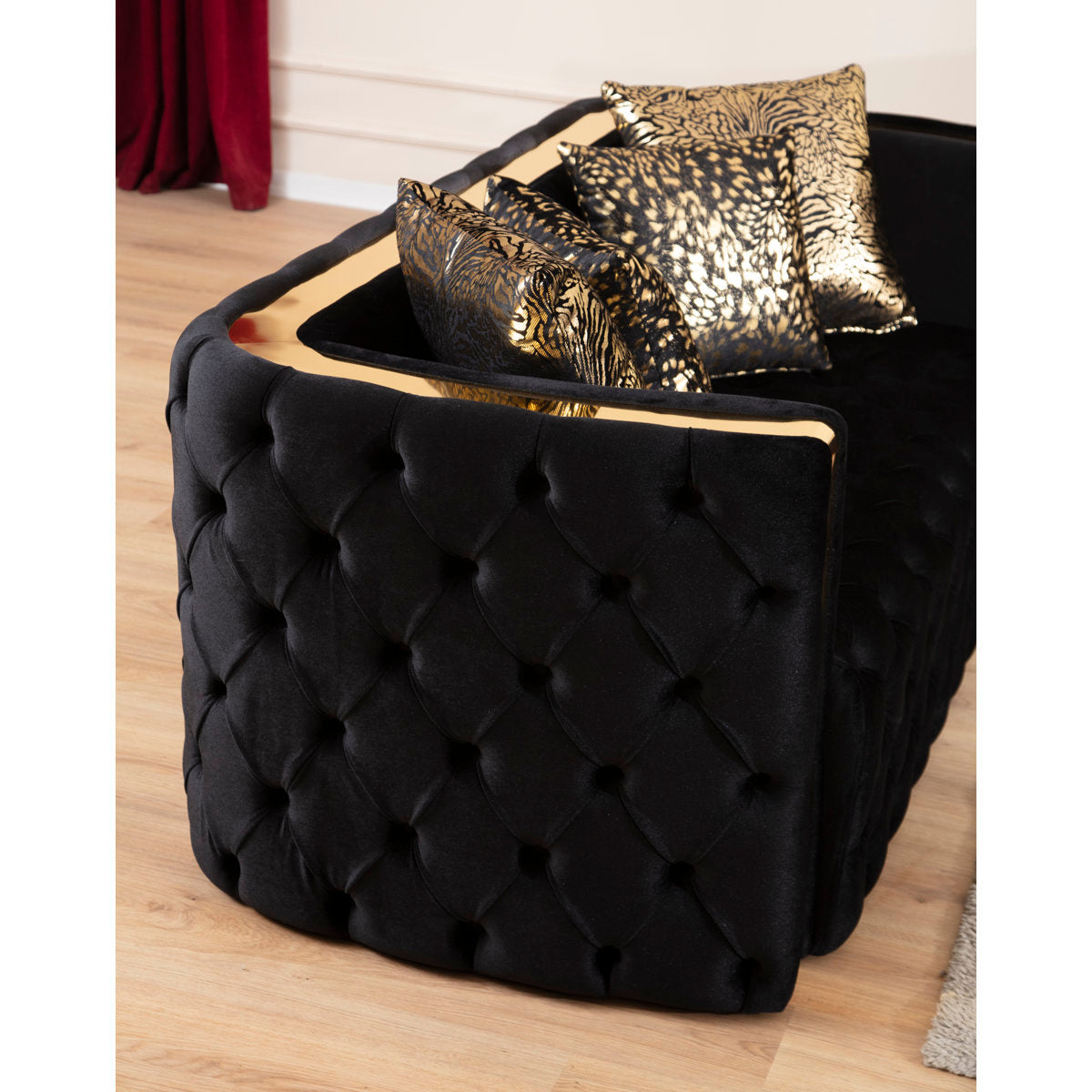 Doruk 2 - Piece Velvet Living Room Set