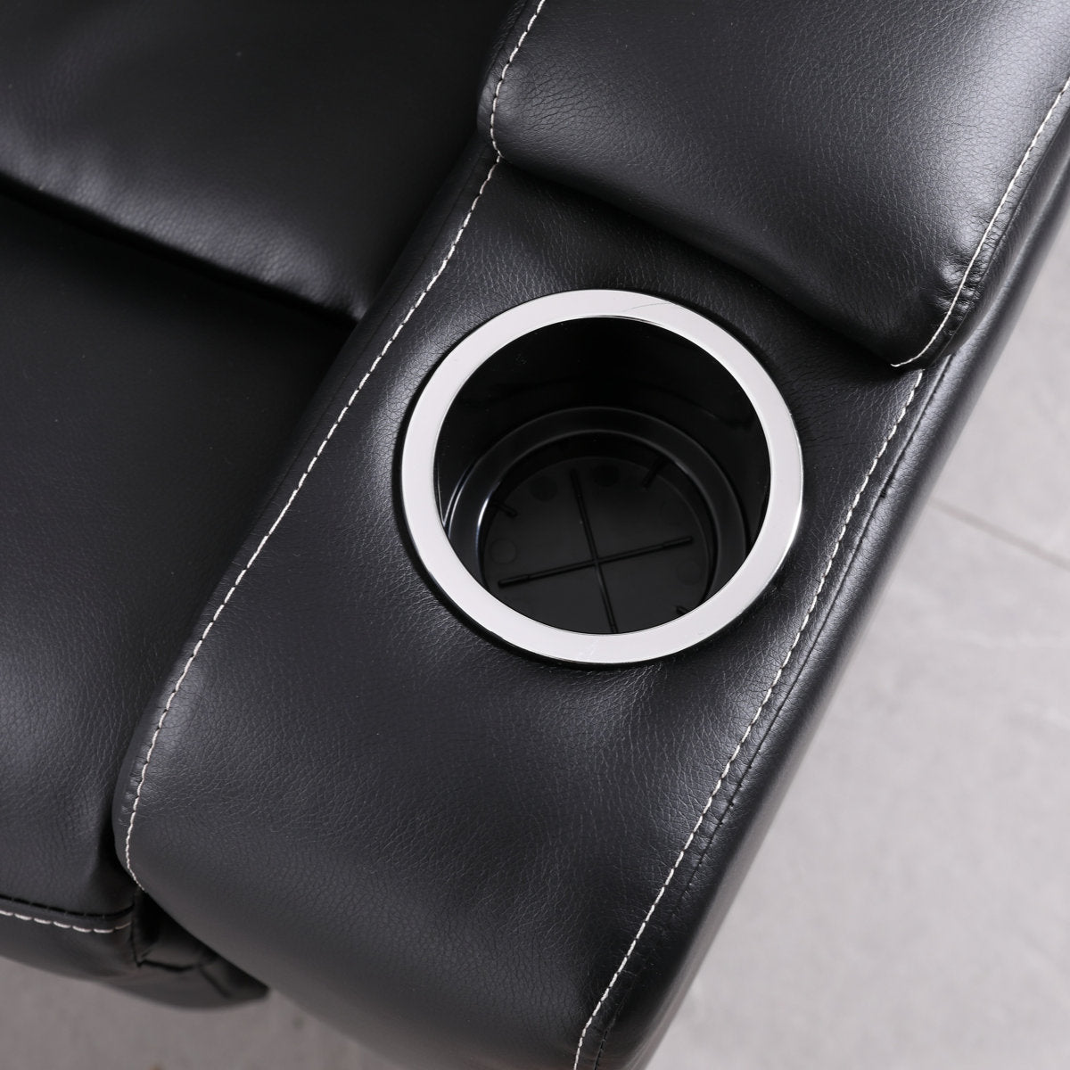 Drennen 3-Piece Luxe Home Theater Reclining Living Room Set With USB Ports & Cup Holders