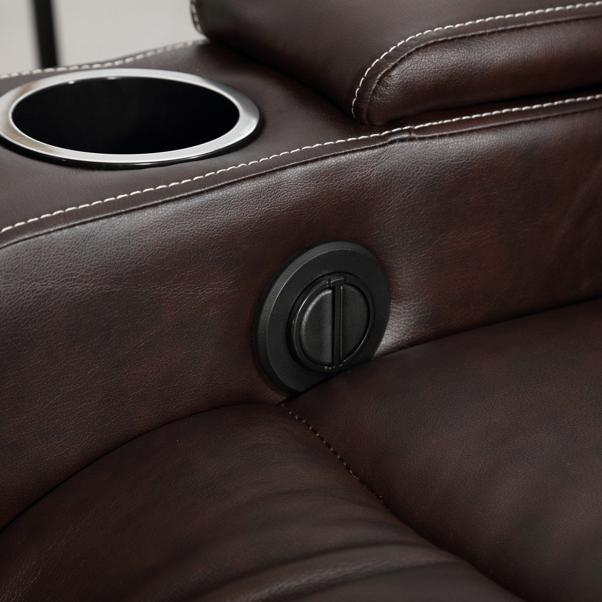 Drennen 3-Piece Luxe Home Theater Reclining Living Room Set With USB Ports & Cup Holders