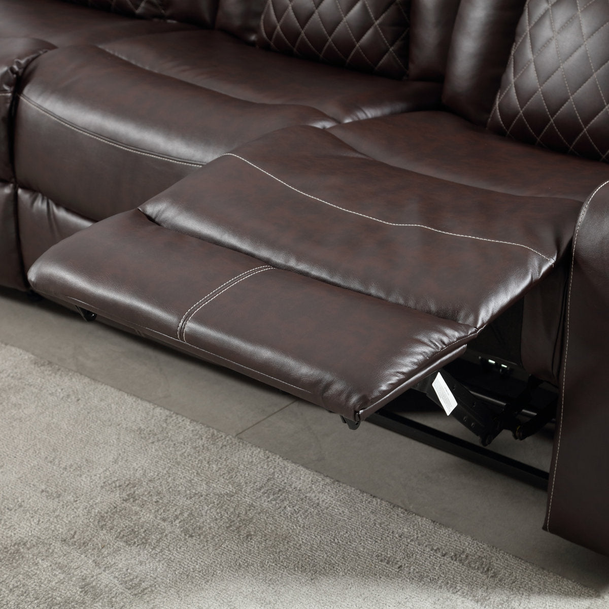 Drennen 3-Piece Luxe Home Theater Reclining Living Room Set With USB Ports & Cup Holders