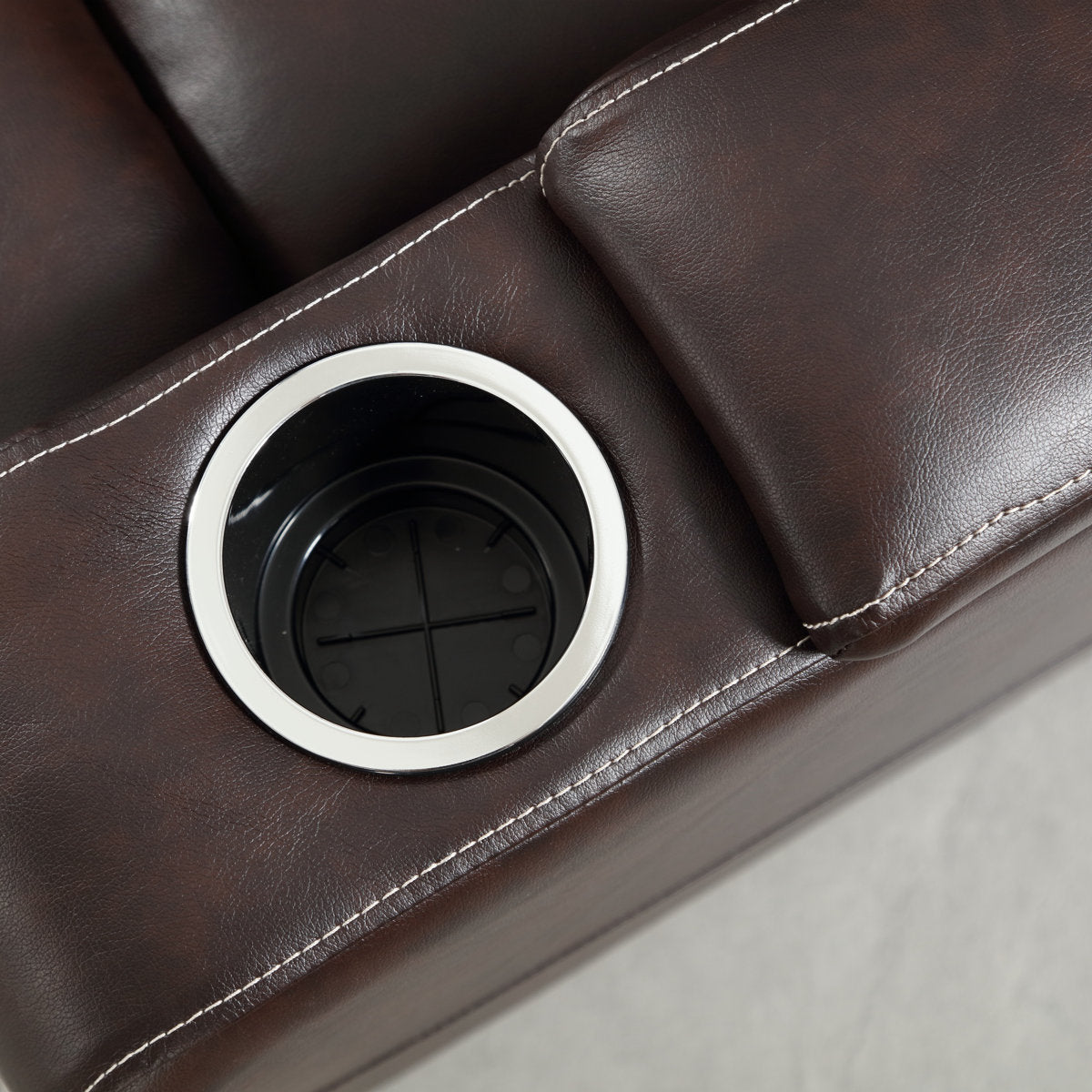 Drennen 3-Piece Luxe Home Theater Reclining Living Room Set With USB Ports & Cup Holders