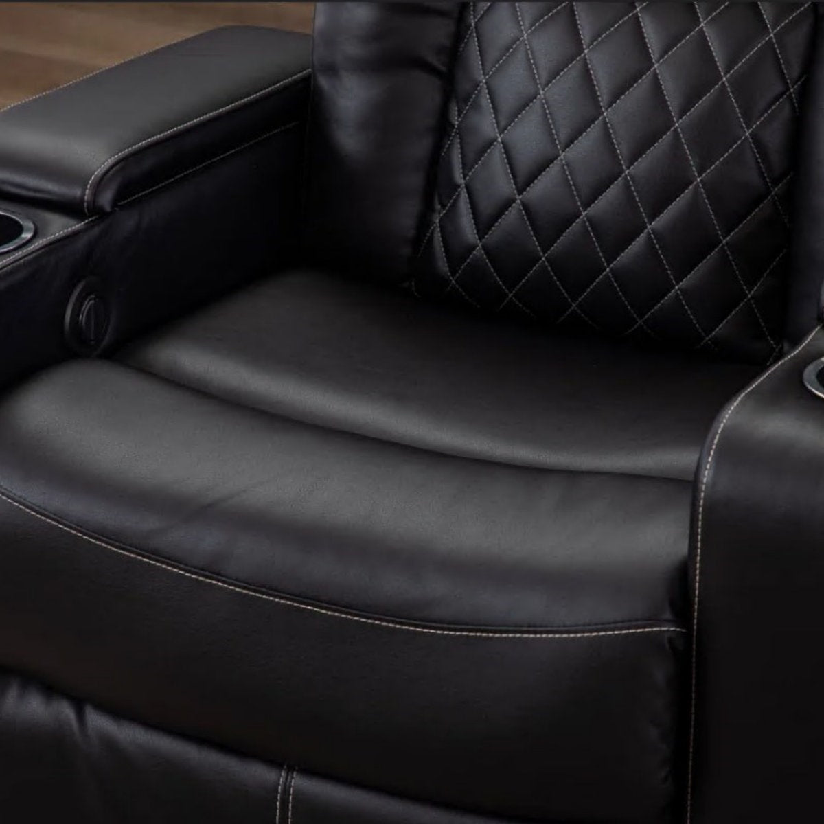 Drennen 3-Piece Power Recliner Home Theater Living Room Set With USB Charging & Storage & Cupholders