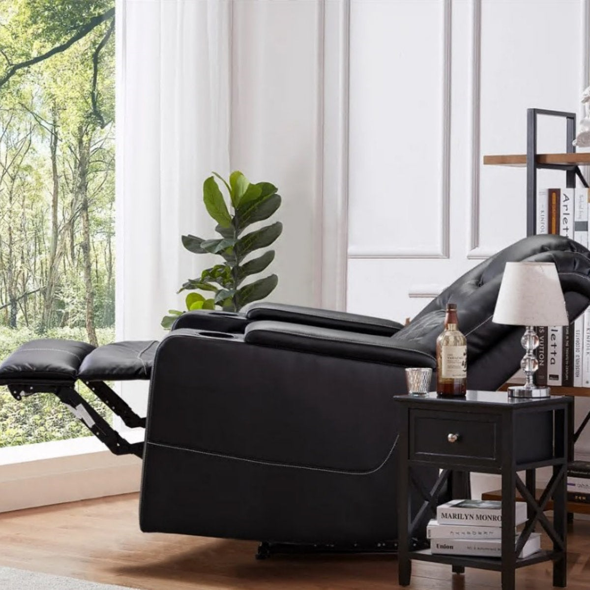 Drennen 3-Piece Power Recliner Home Theater Living Room Set With USB Charging & Storage & Cupholders