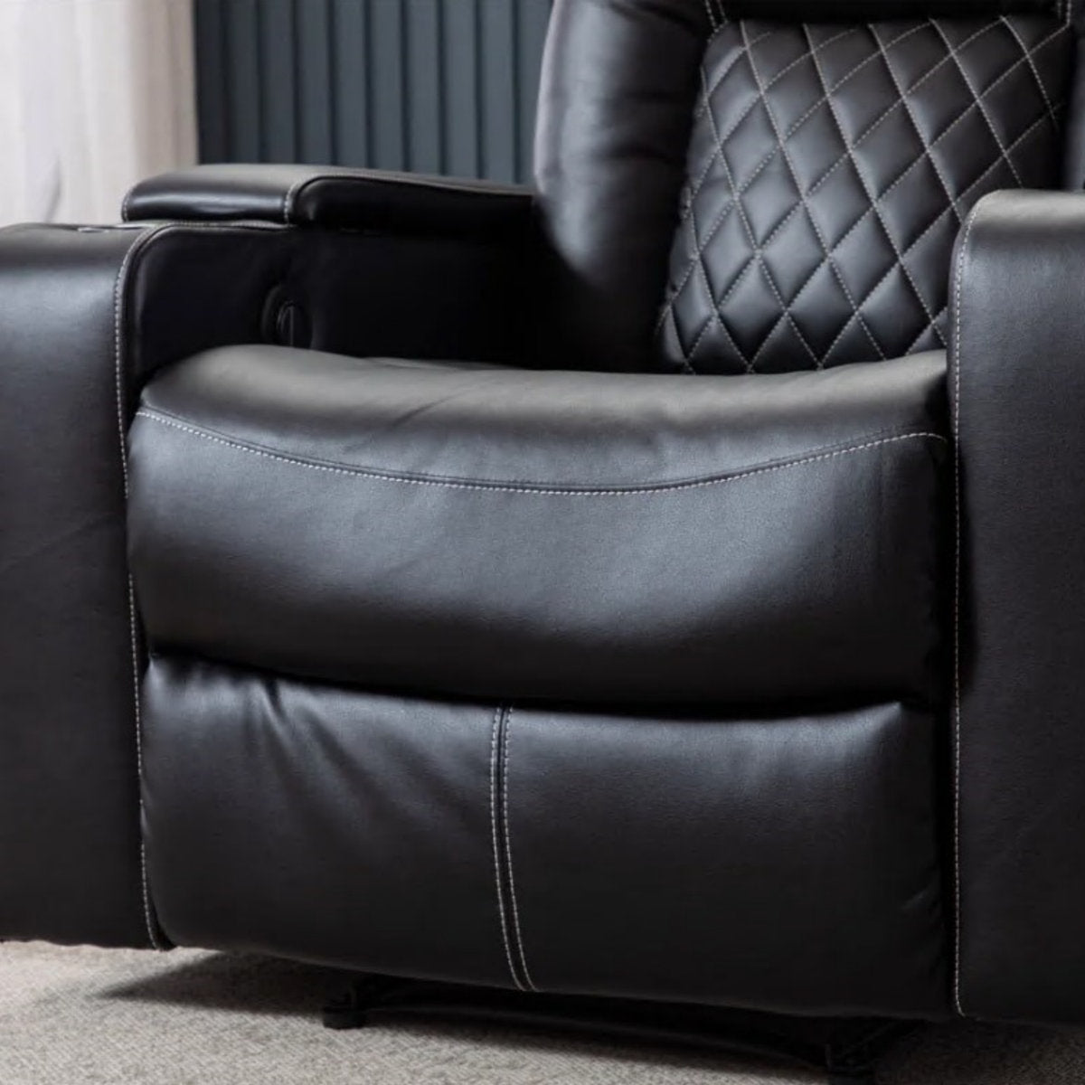 Drennen 3-Piece Power Recliner Home Theater Living Room Set With USB Charging & Storage & Cupholders